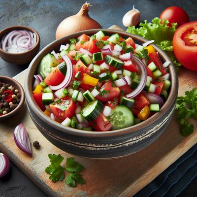Image of Salat Katzutz Chopped Salad Israeli Salad