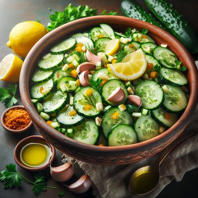 Image of Salatat Khiyar Algerian Cucumber Salad