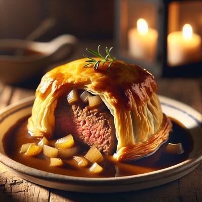 Image of Salisbury Steak in Pastry Wraps