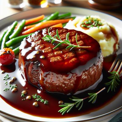 Image of Salisbury Steak with Ruby Port