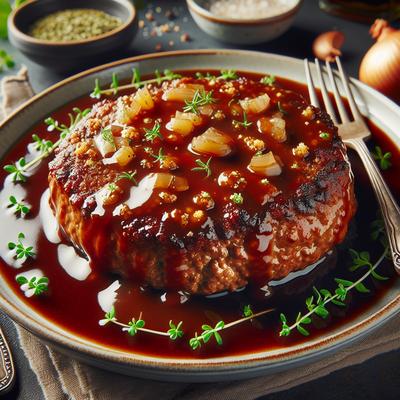 Image of Salisbury Steak with Wine Sauce