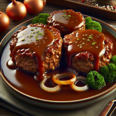 Image of Salisbury Steaks with Rich Brown Gravy Low Fat