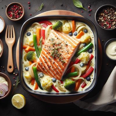 Image of Salmon a La King Casserole