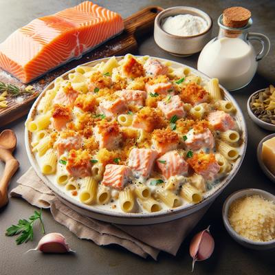 Image of Salmon Alfredo Casserole