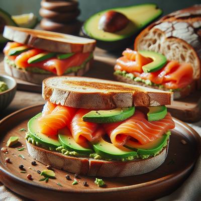 Image of Salmon and Avocado Sandwiches