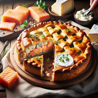 Image of Salmon and Brie Pie