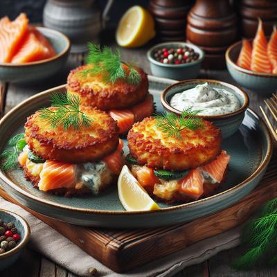 Image of Salmon and Cod Fish Cakes