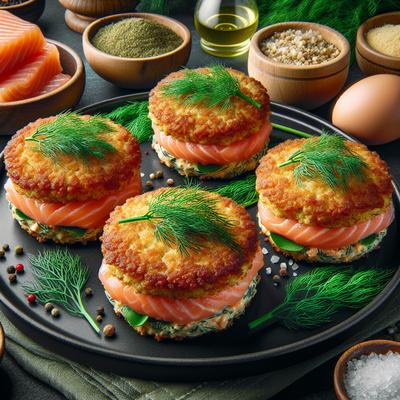 Image of Salmon and Dill Burgers or Cakes