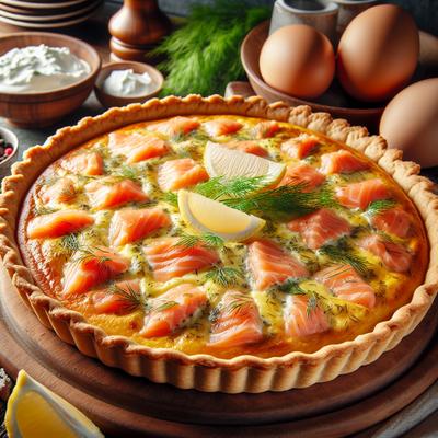 Image of Salmon and Dill Quiche