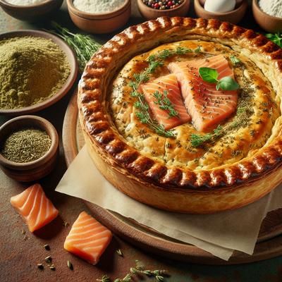 Image of Salmon and Herb Impossible Pie Gluten Free