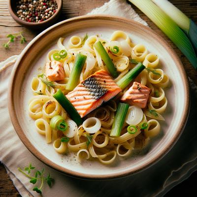 Image of Salmon and Leek Pasta