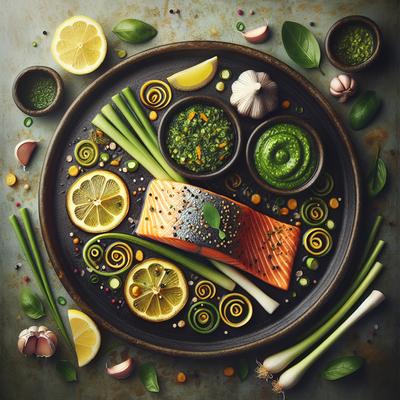 Image of Salmon and Lemon Grass Pesto