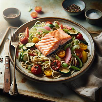 Image of Salmon and Noodle Salad