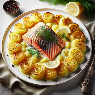 Image of Salmon and Scalloped Potatoes