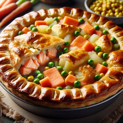 Image of Salmon and Vegetable Pie