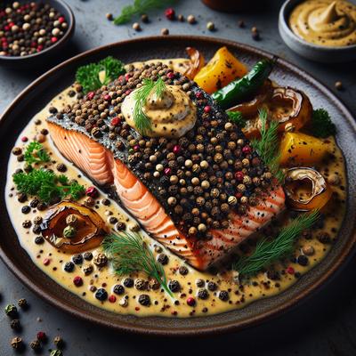 Image of Salmon Au Poivre