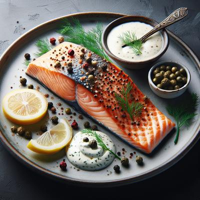 Image of Salmon Au Poivre or the Disappearing Fish Trick