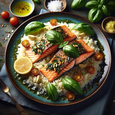 Image of Salmon Basel Style