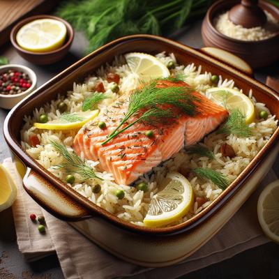 Image of Salmon Basmati Rice Bake