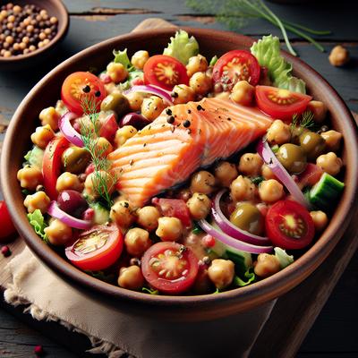 Image of Salmon Chickpea Salad Ww Aust 2pts