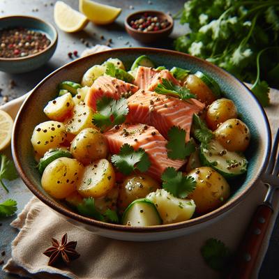 Image of Salmon Cilantro Potato Salad