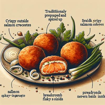 Image of Salmon Croquettes Spiced Up