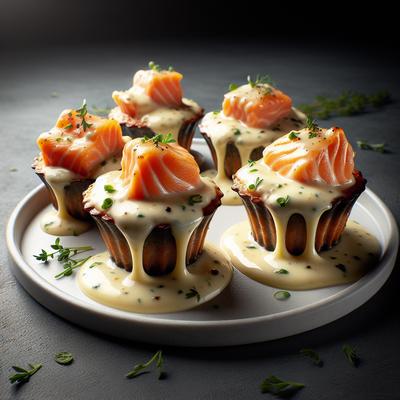 Image of Salmon Cups with Cheese Sauce