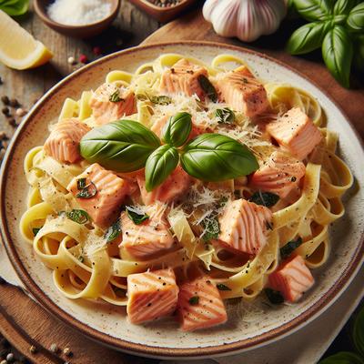 Image of Salmon Fettuccine
