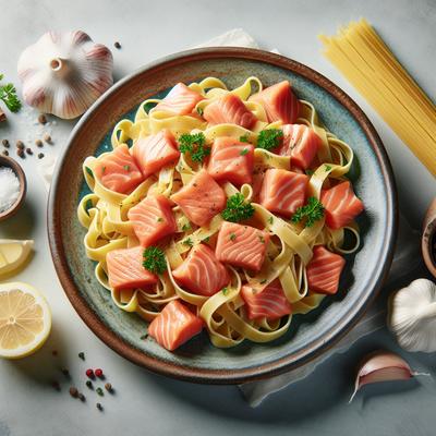 Image of Salmon Fettuccini