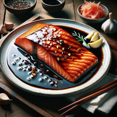 Image of Salmon Fillet with Soy Glaze