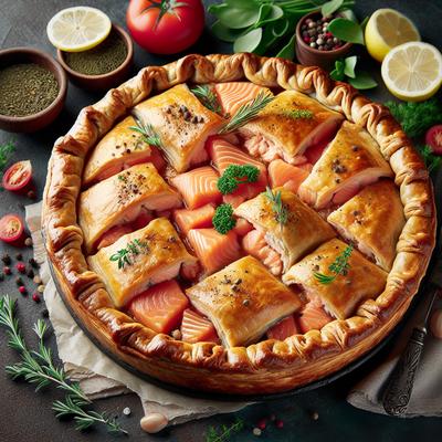 Image of Salmon Foldover Pie