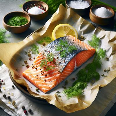 Image of Salmon in Parchment Paper