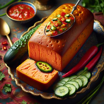 Image of Salmon Loaf with Cucumber Chile Sauce