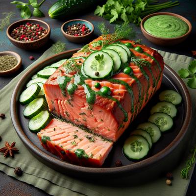 Image of Salmon Loaf with Cucumber Dressing