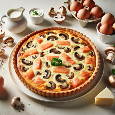 Image of Salmon Mushroom Quiche