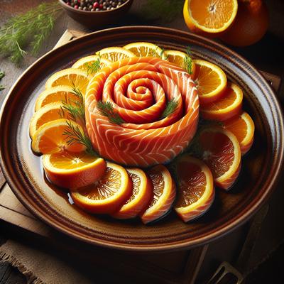 Image of Salmon Orange Pinwheels