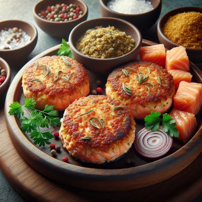 Image of Salmon Patties Cakes Healthy and Tasty