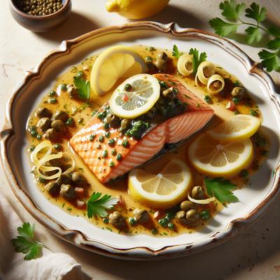 Image of Salmon Piccata Style