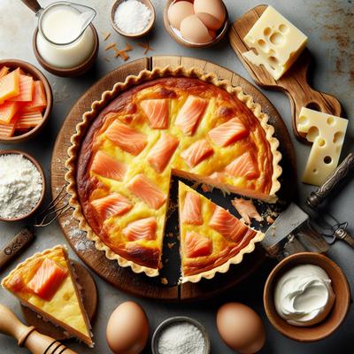 Image of Salmon Quiche Dairy
