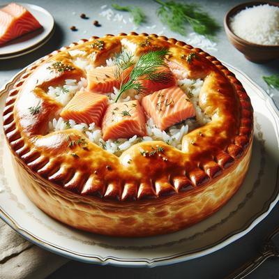 Image of Salmon Rice Pie