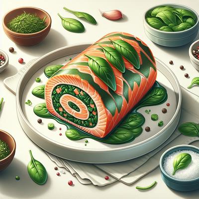 Image of Salmon Roulade with Spinach