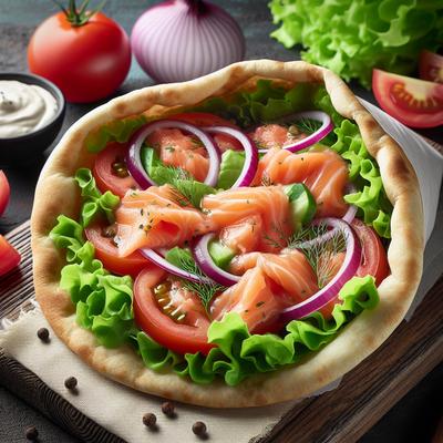 Image of Salmon Salad Pita Pockets