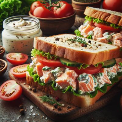 Image of Salmon Salad Sandwiches