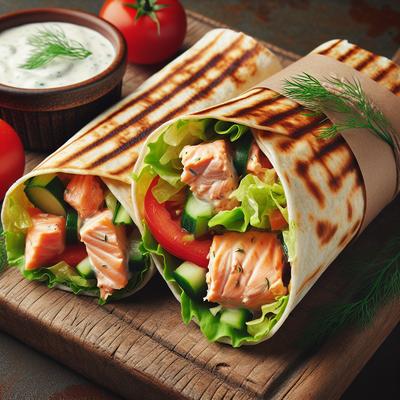 Image of Salmon Salad Wrap