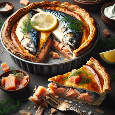 Image of Salmon Smoked Mackerel Pie