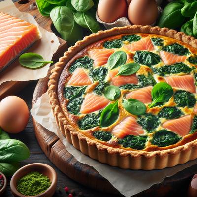 Image of Salmon Spinach Quiche