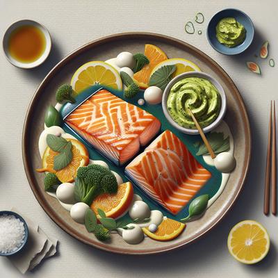 Image of Salmon Steaks with Wasabi Mayonnaise