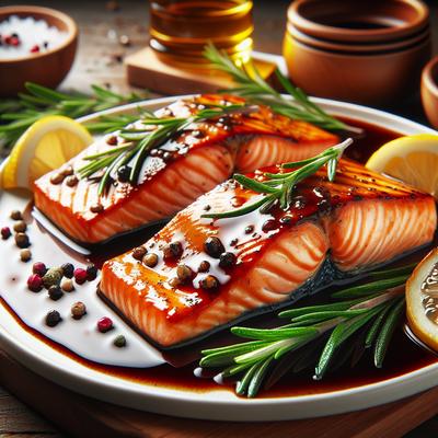 Image of Salmon Steaks with Wine Sauce