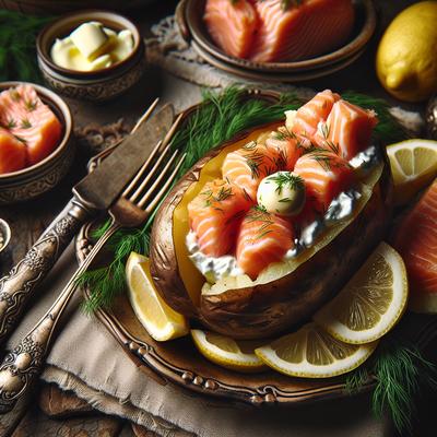 Image of Salmon Stuffed Baked Potatoes