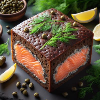 Image of Salmon Stuffed Pumpernickel